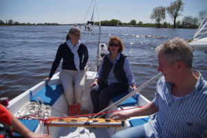 Zusammen segeln auf der Mittelweser