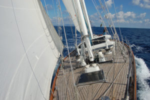 Hochseesegeln mit dem 20m-Gaffelschooner Esprit aus Bremen